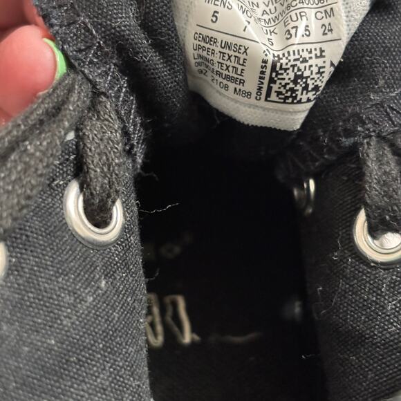 Converse Chuck Taylor 70 Hi Top Reflective Black Lepoard Sneakers Unisex Sze 5/7 - Picture 8 of 9